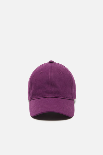Twill logo cap - Berry purple