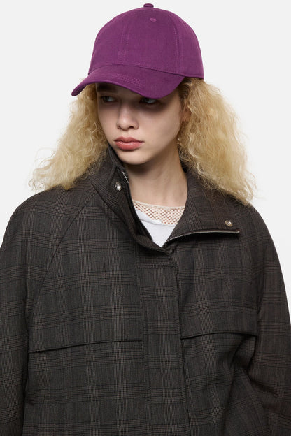 Twill logo cap - Berry purple