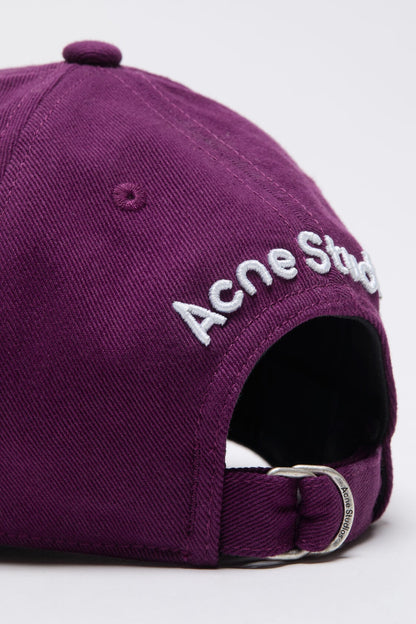 Twill logo cap - Berry purple
