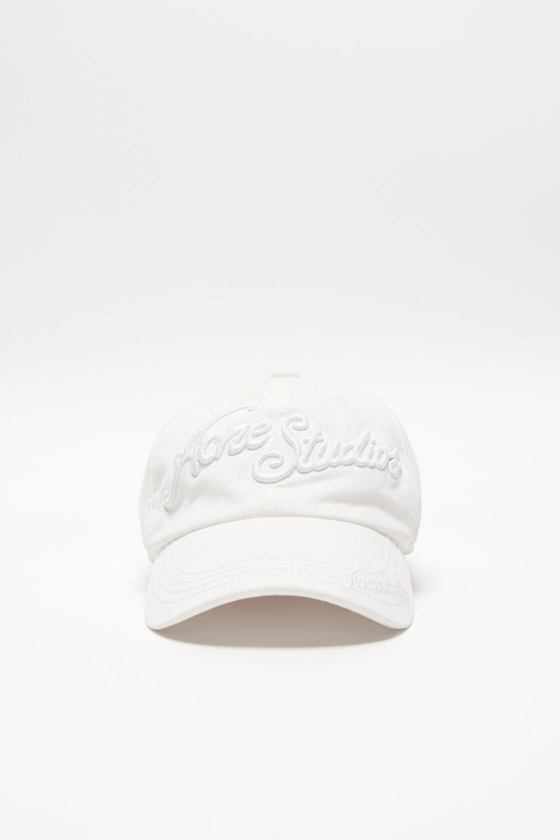 Embroidered logo cap - White