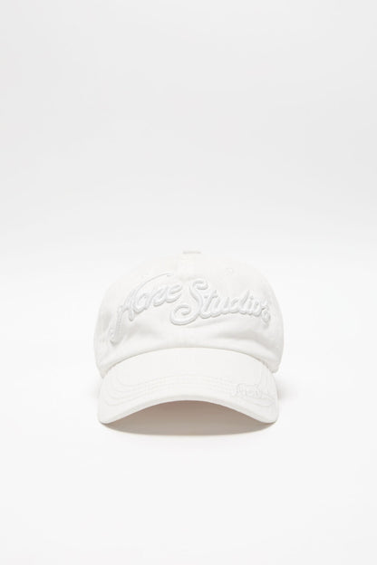 Embroidered logo cap - White