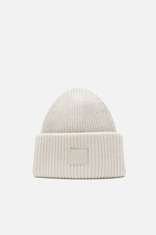 Large face logo beanie - Yak - Light grey