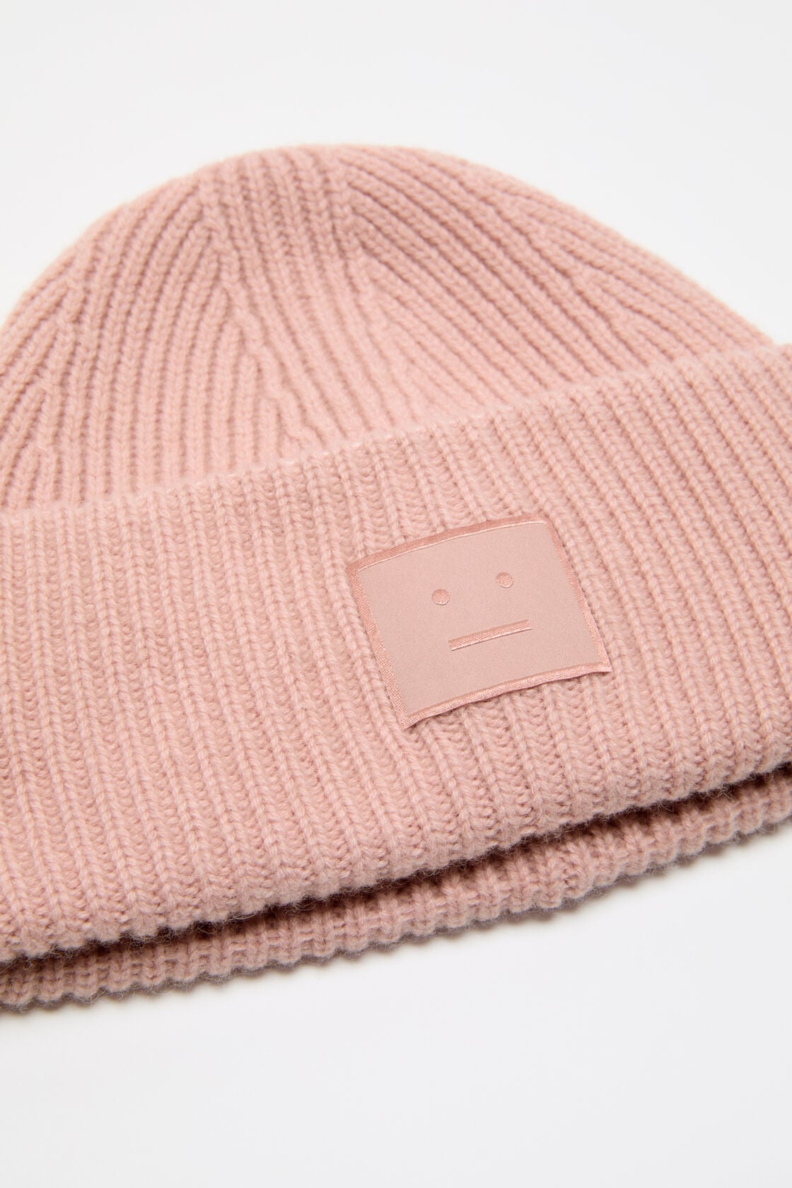 Face logo beanie - Yak - Dirty pink