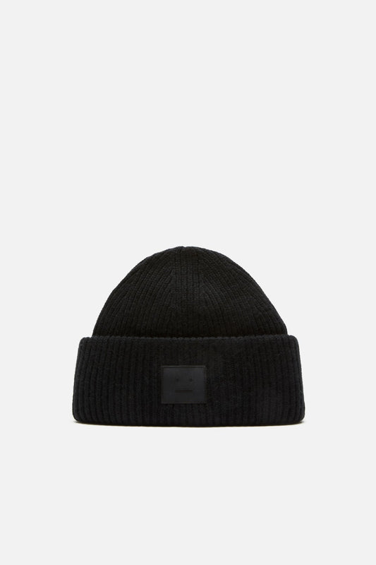 Face logo beanie - Yak - Black