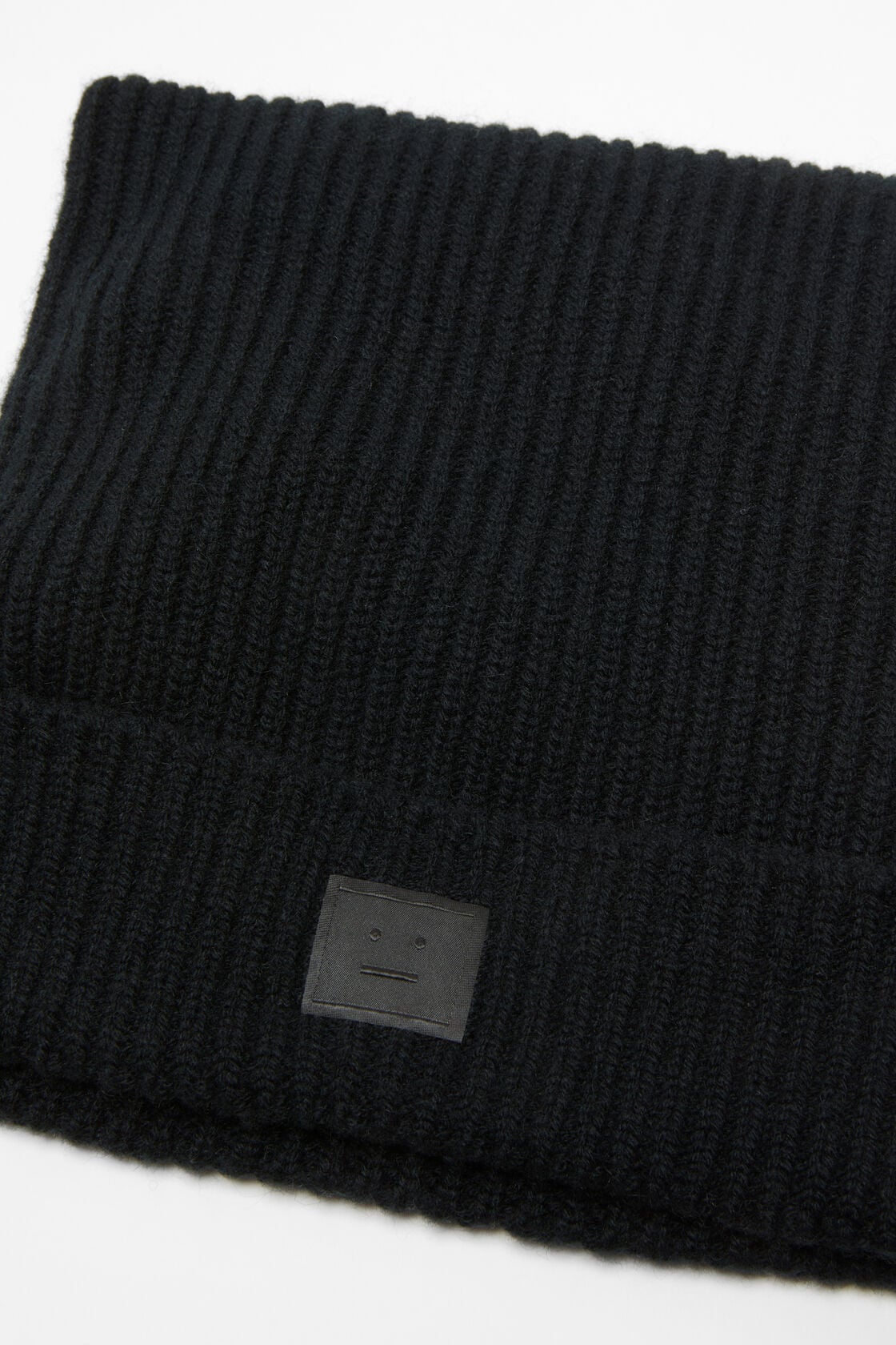 Face logo square beanie - Black