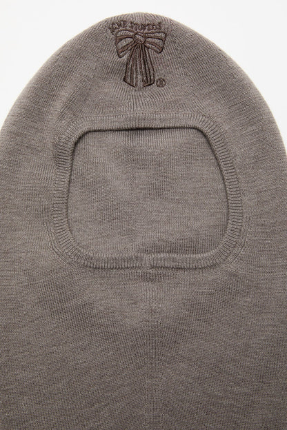 Merino wool balaclava - Warm Grey Melange