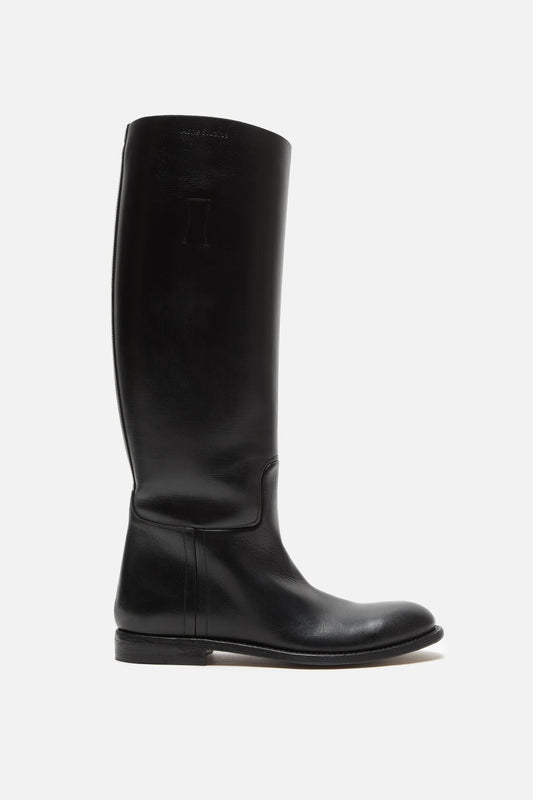 Leather riding boots - Black