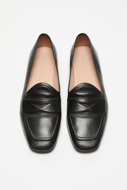 Leather loafers - Black