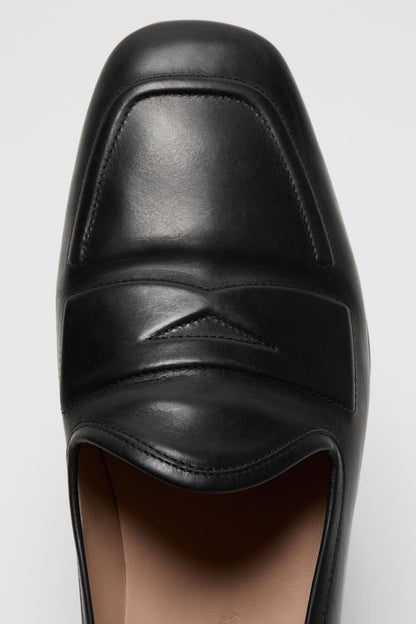 Leather loafers - Black