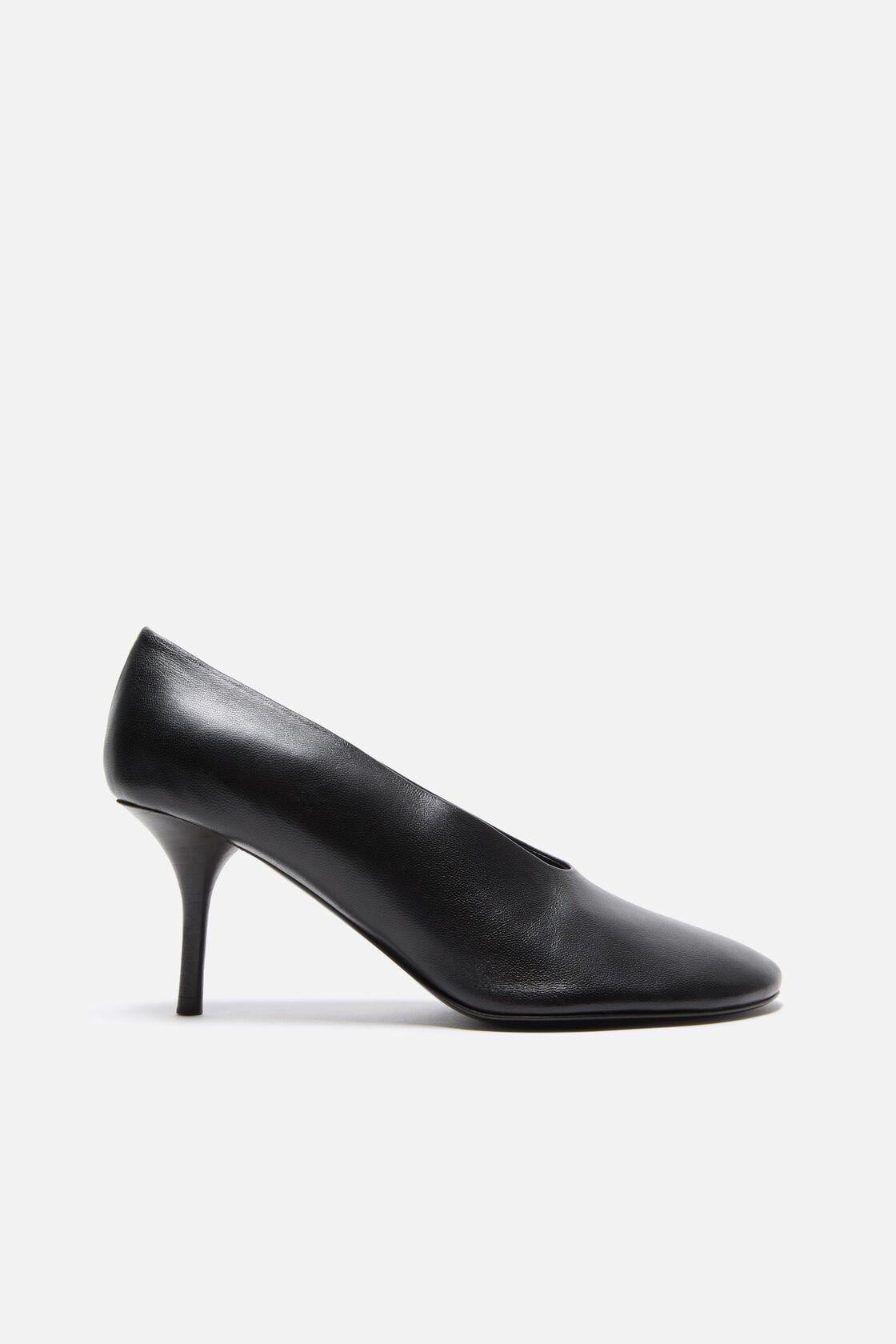 Leather pump - Black