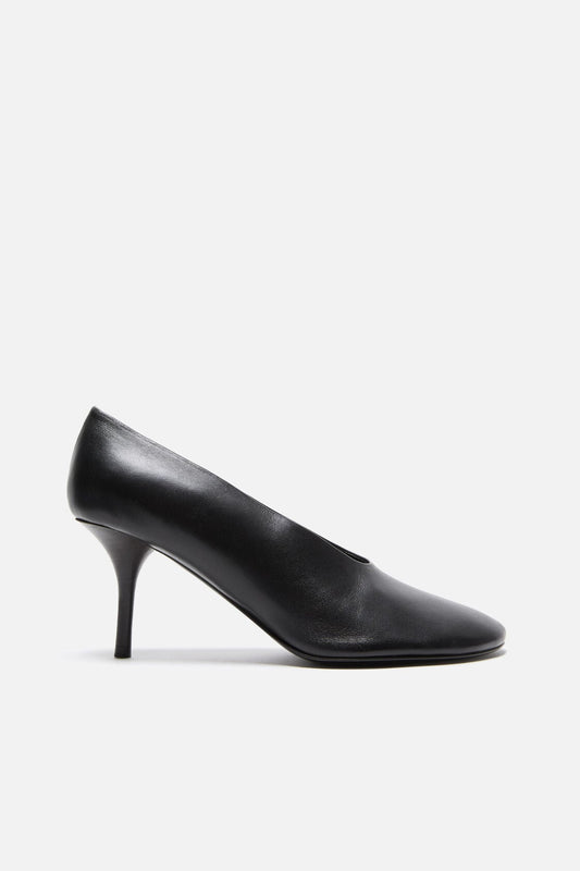 Leather pump - Black