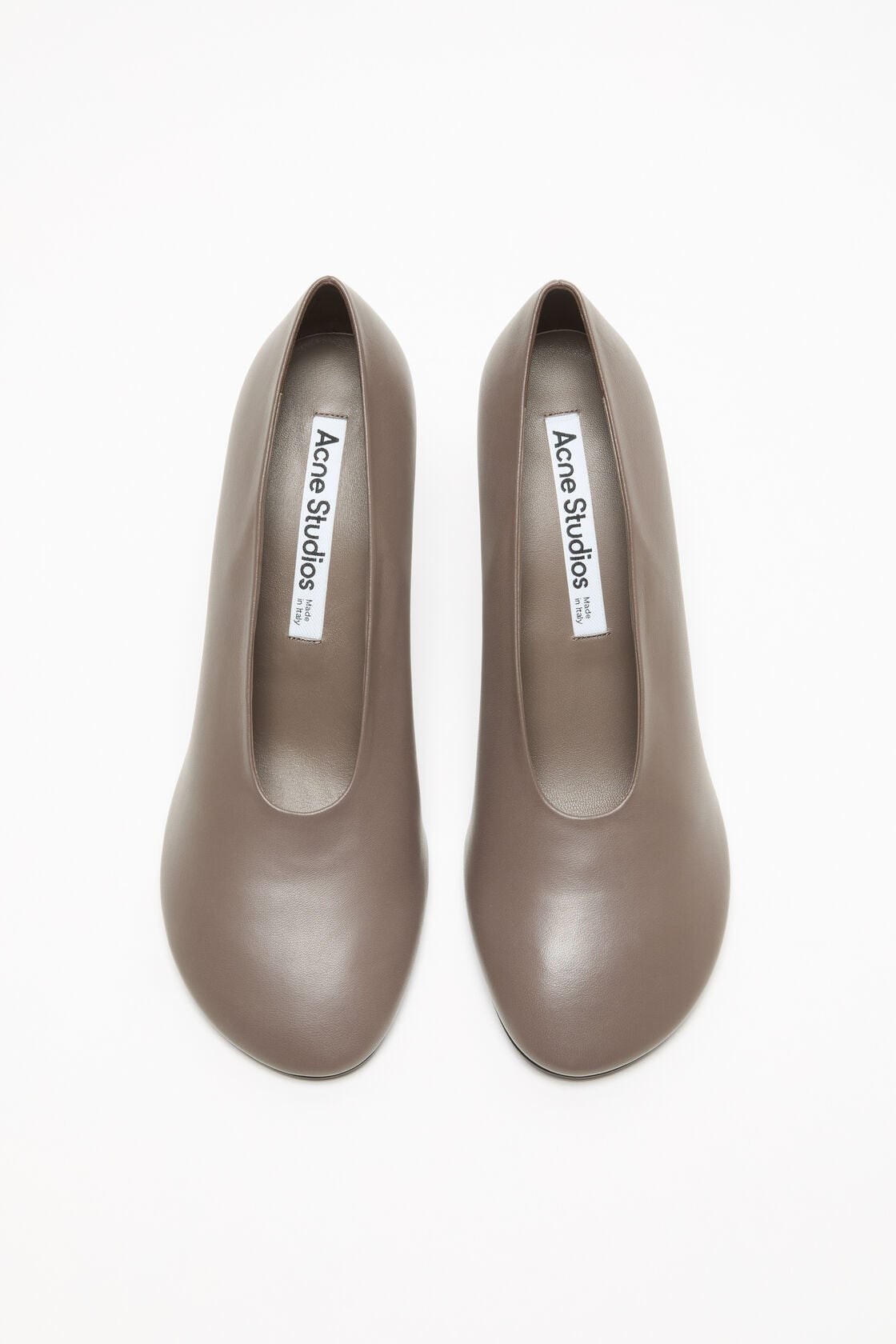 Leather pump - Earthy brown