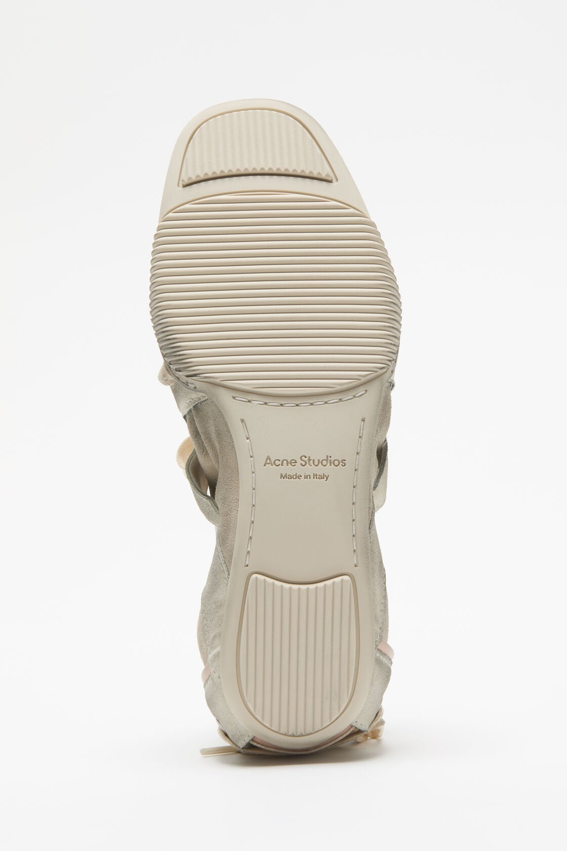 Lace-up suede shoes - Multi White