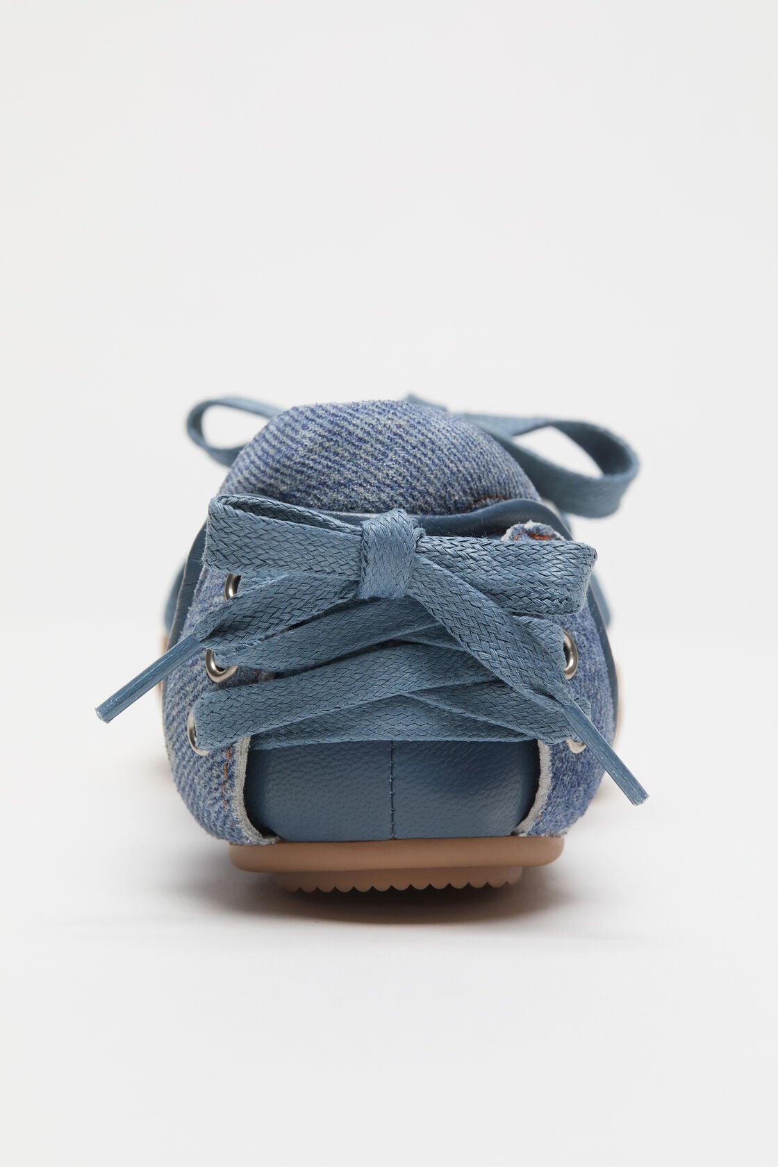 Lace-up leather shoes - Light blue