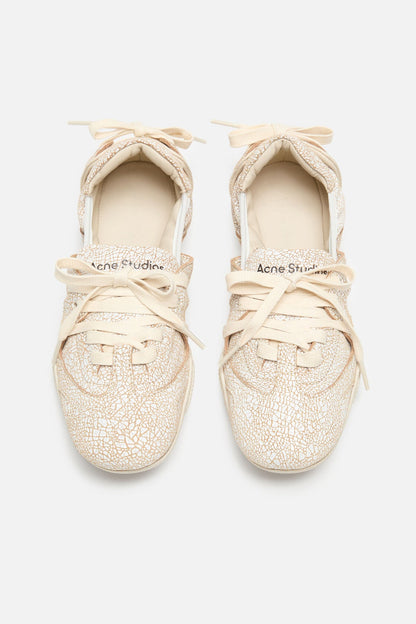 Lace-up leather shoes - Off white