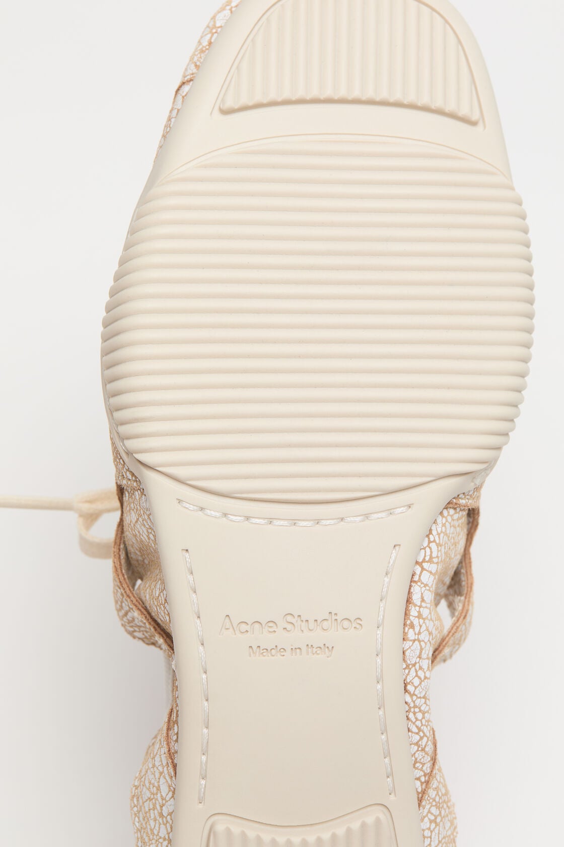 Lace-up leather shoes - Off white