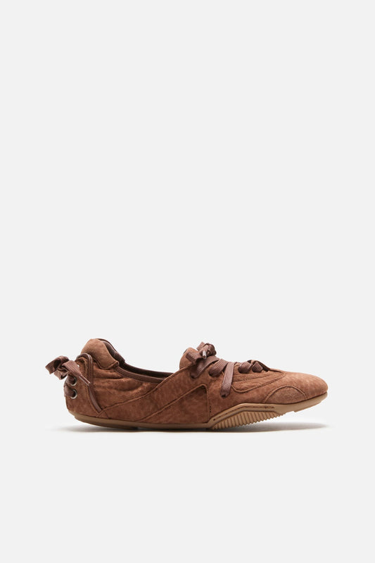 Lace-up Shoes - Brown