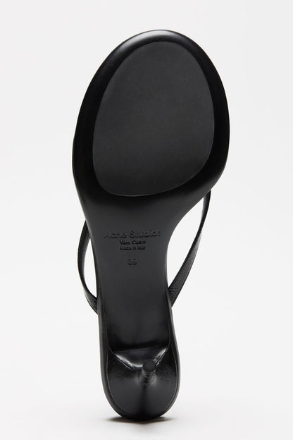 kitten heel sandals - Black