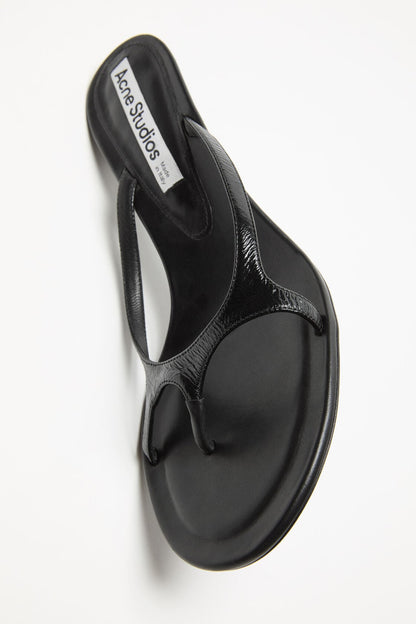 kitten heel sandals - Black