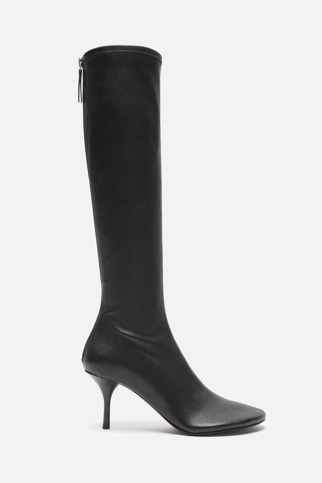 High leather boots - Black