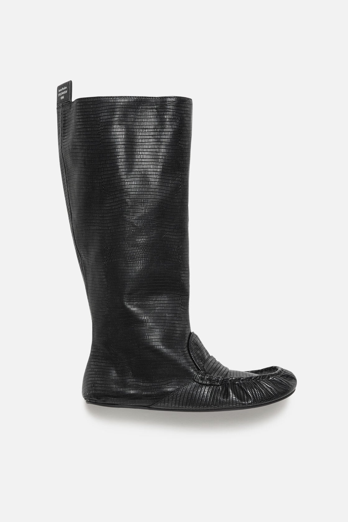 Slouch saddle boots - Black