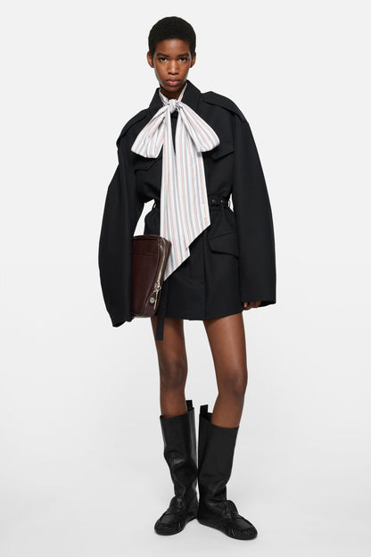 Slouch saddle boots - Black