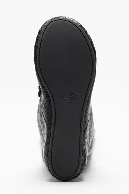 Slouch saddle boots - Black