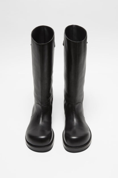 Leather boots - Black