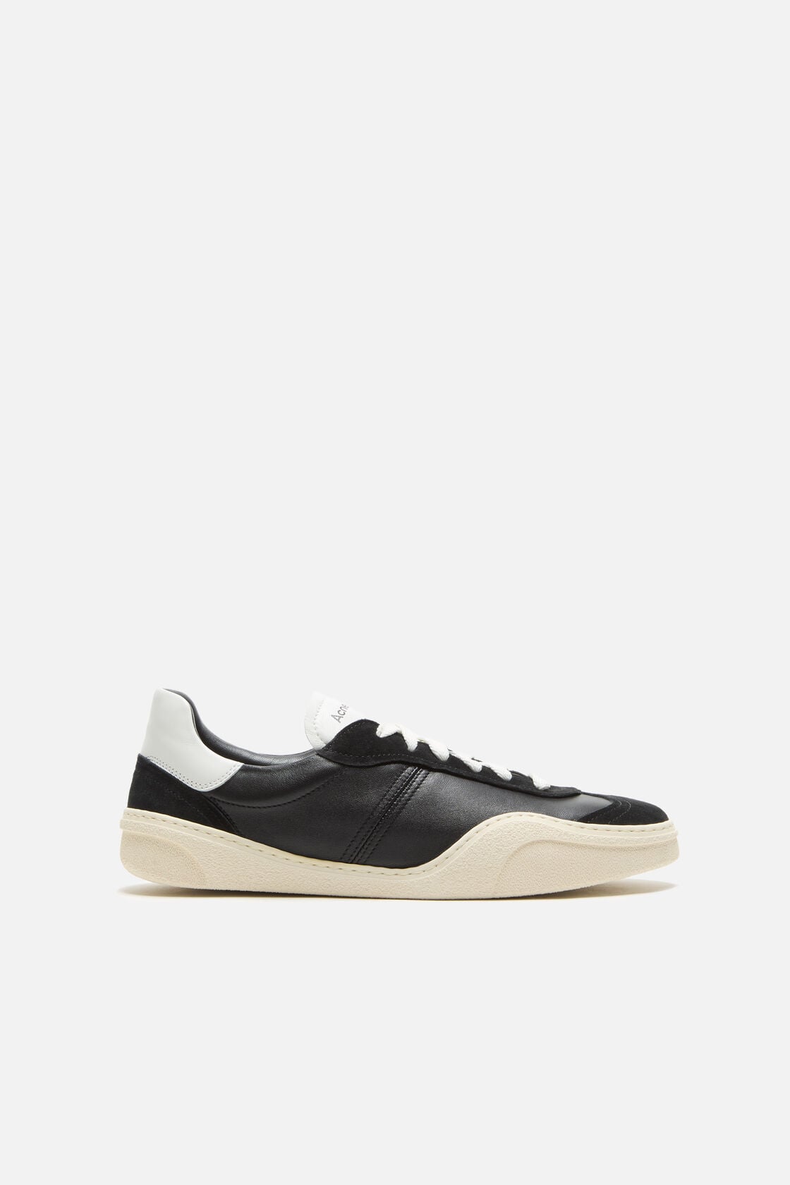 Leather sneakers - Black/white