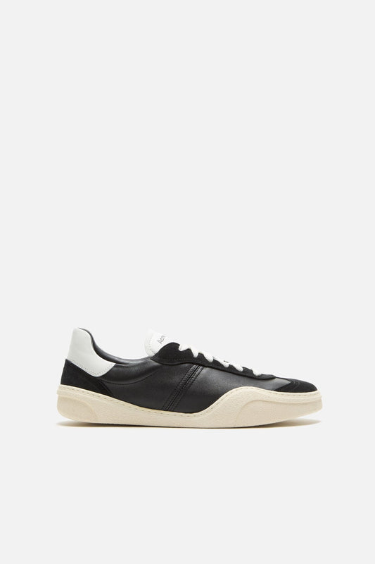 Leather sneakers - Black/white