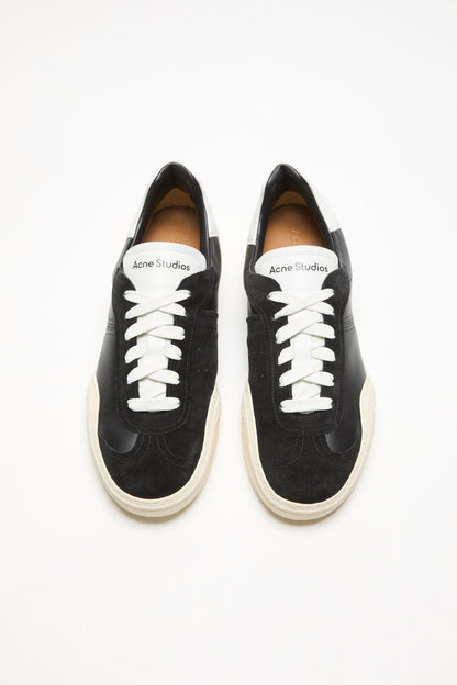 Leather sneakers - Black/white