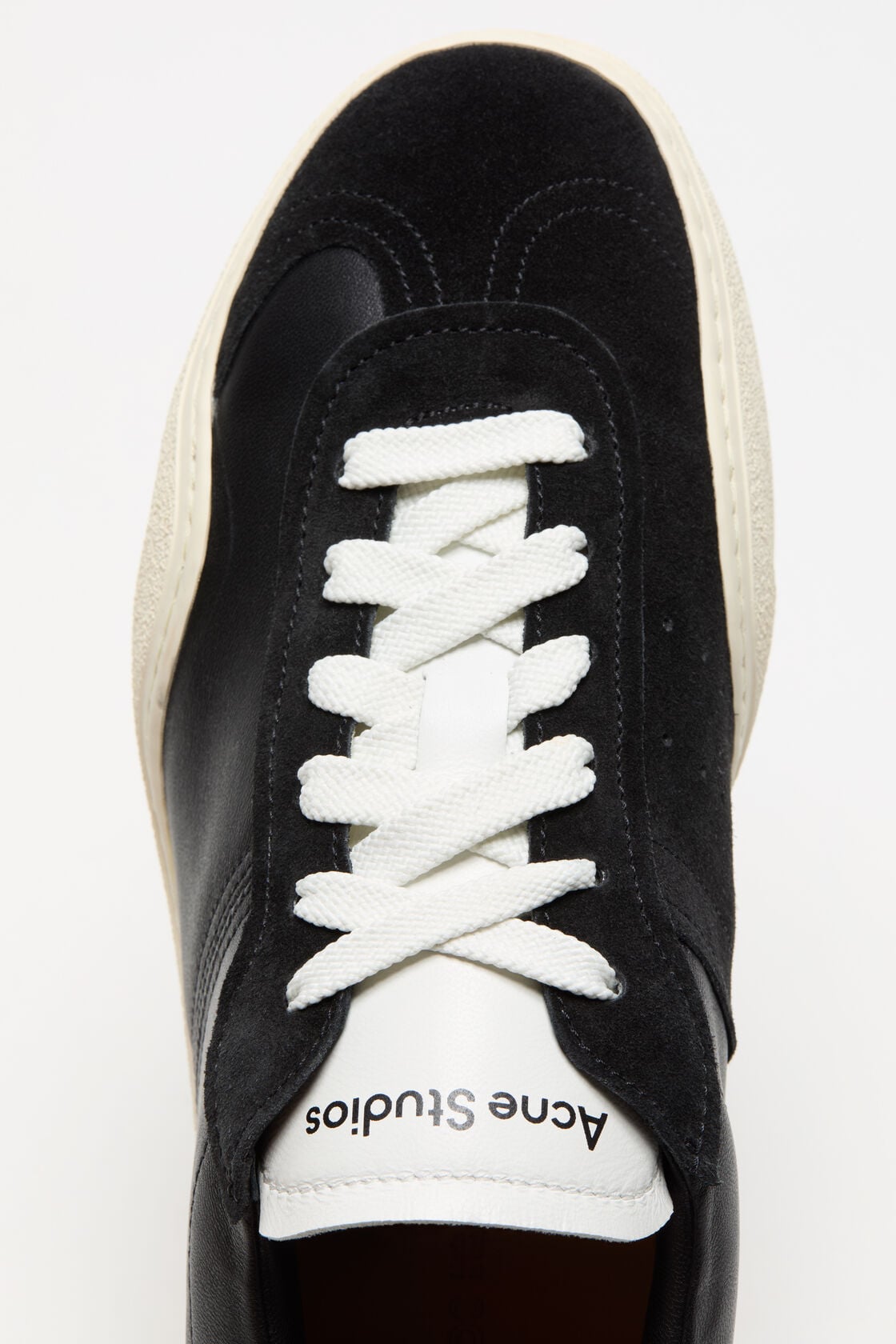 Leather sneakers - Black/white