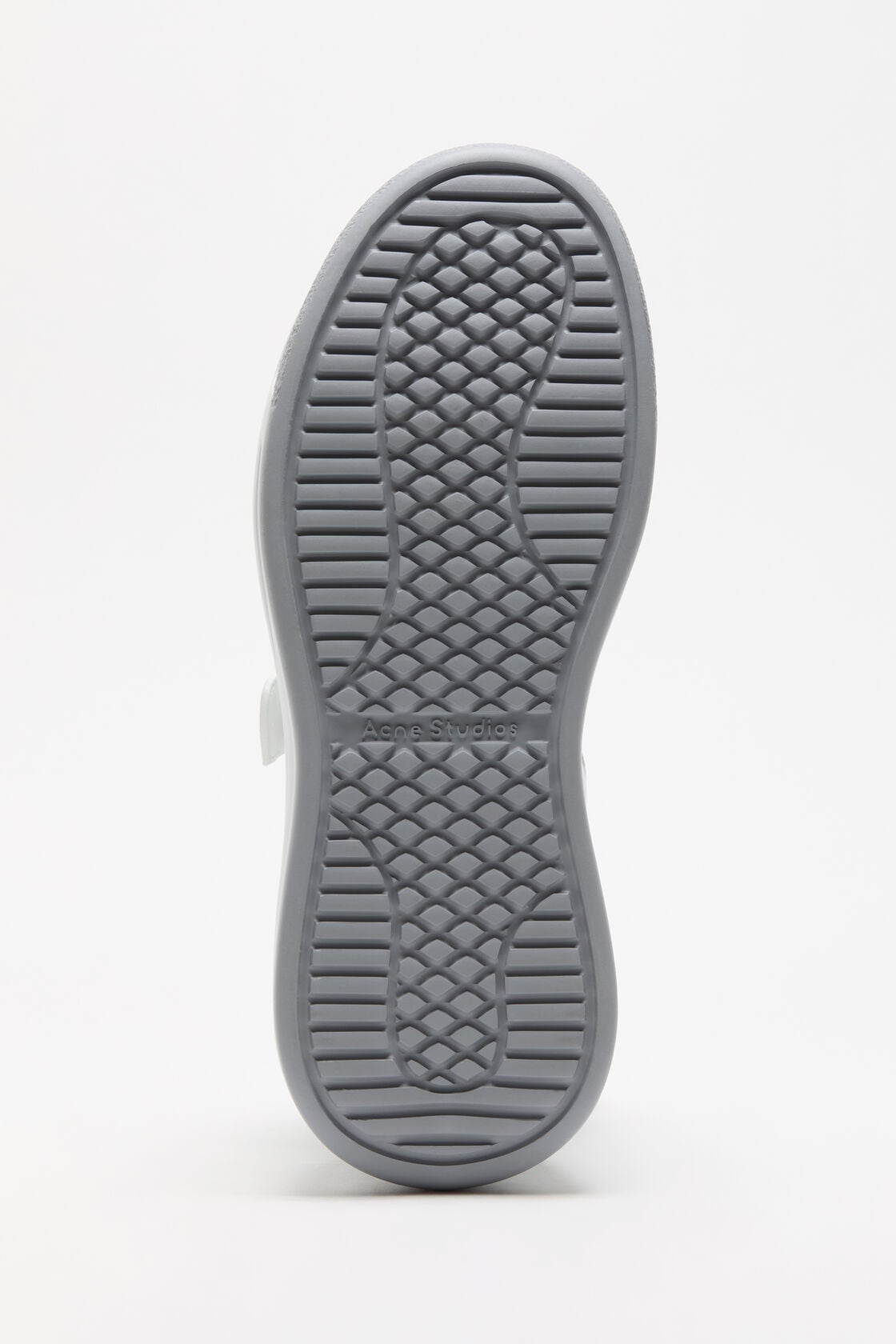 Leather Velcro Sneakers - Grey/optic white