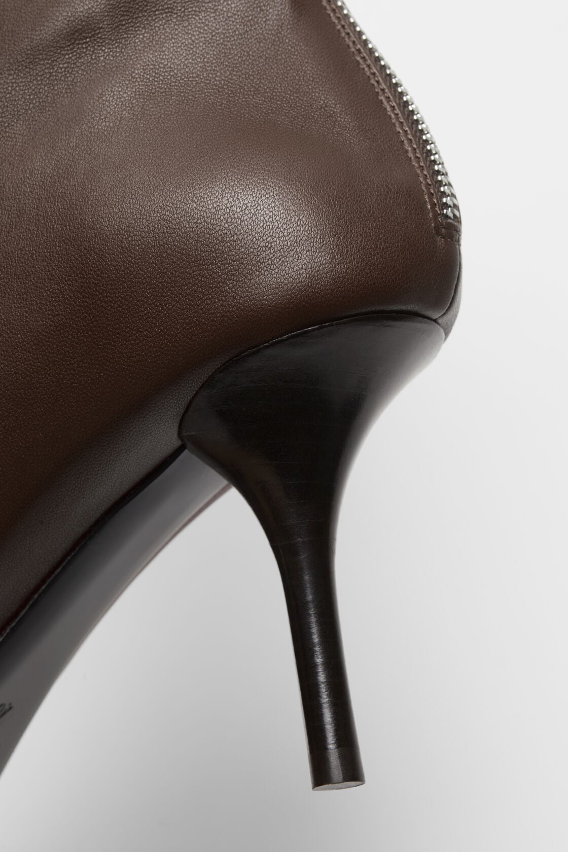 Leather ankle boot - Brown