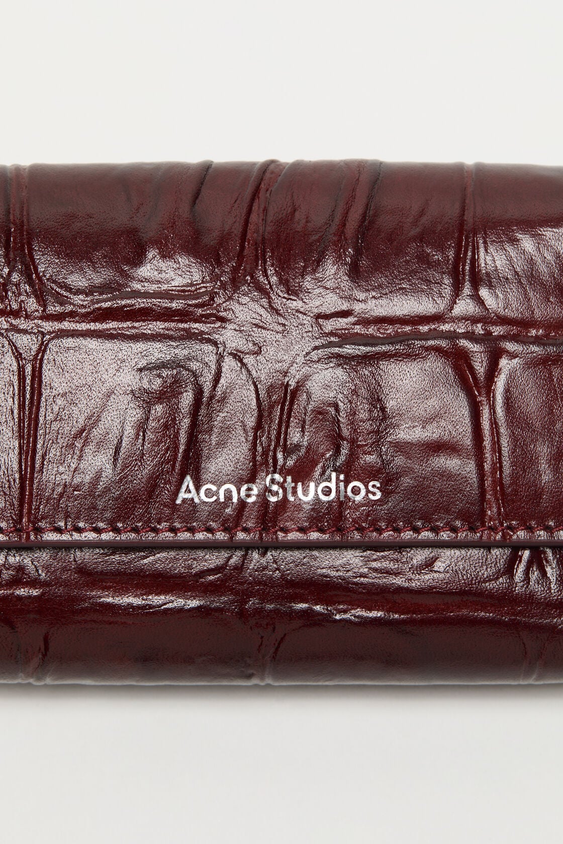 Trifold leather wallet - Burgundy