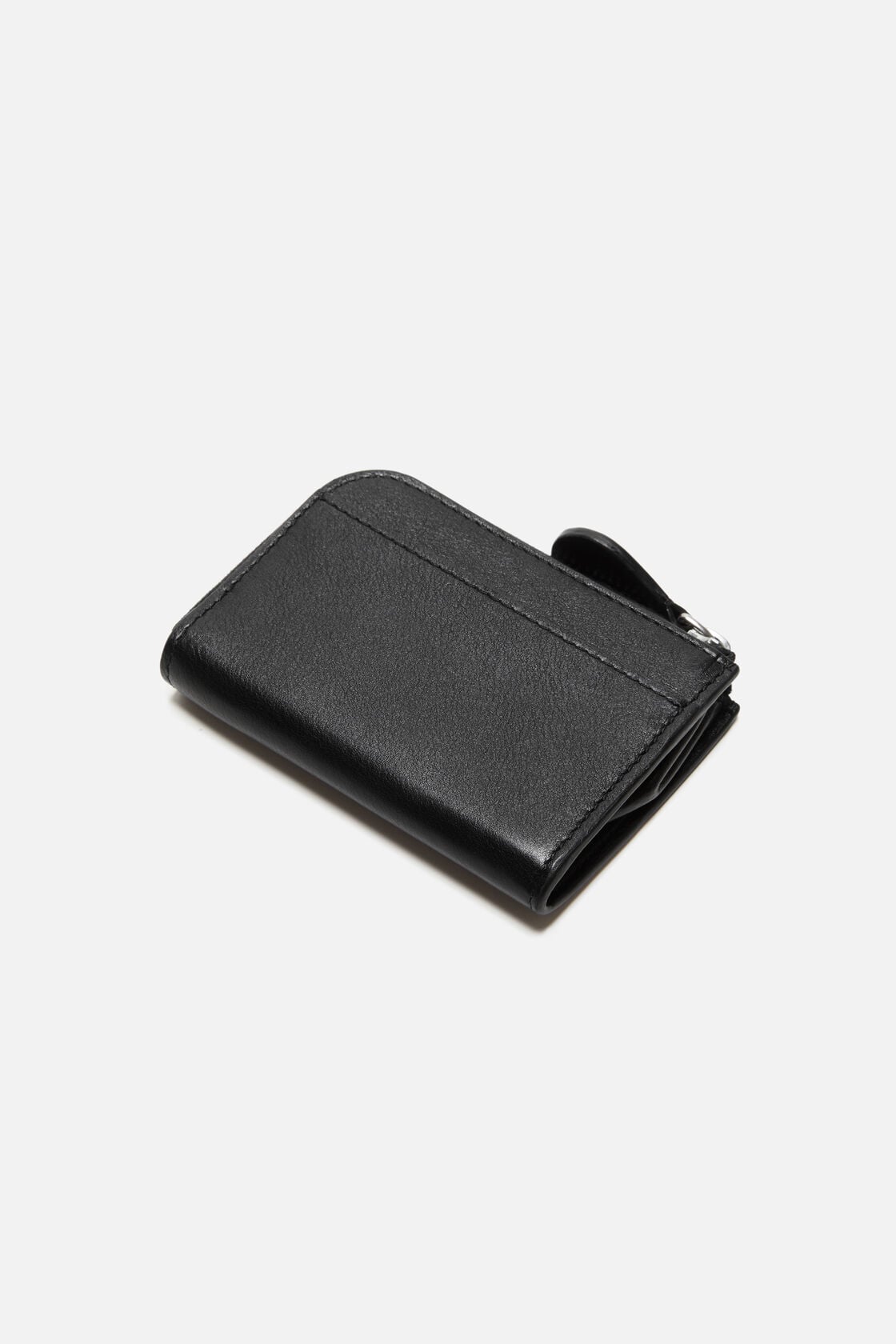 Compact zip wallet - Black