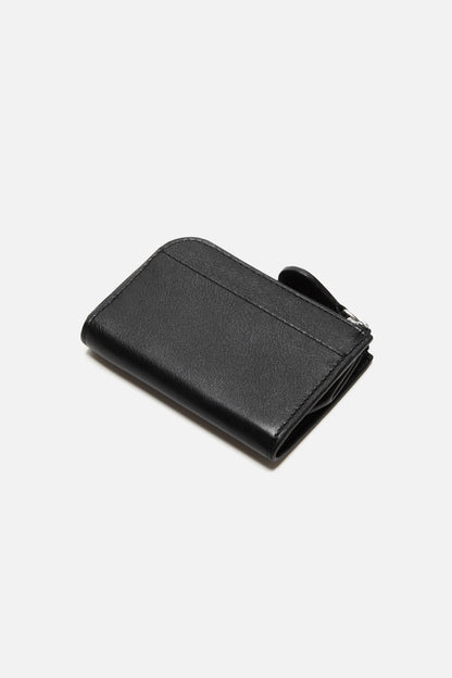 Compact zip wallet - Black