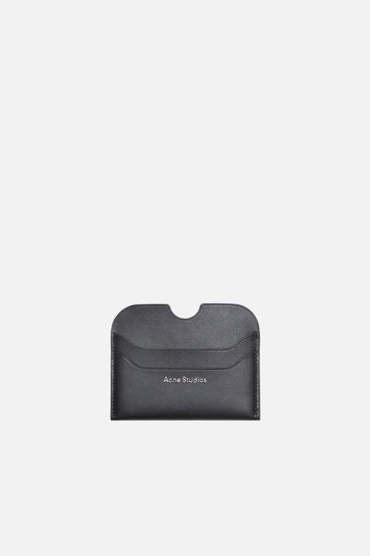 Leather card holder - Black