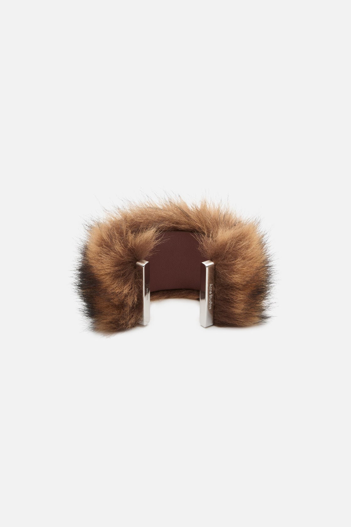 Furry bracelet - Silver/Brown