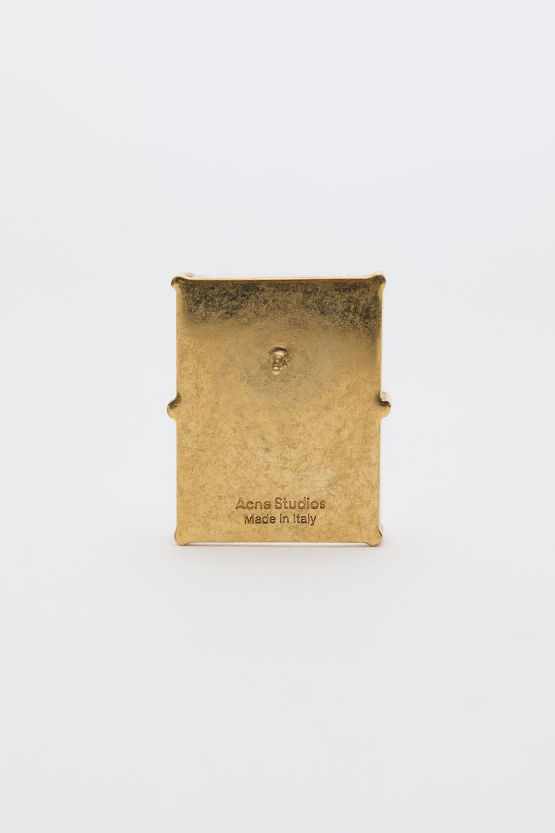 Mirror earrings - Semi matt gold/transparent