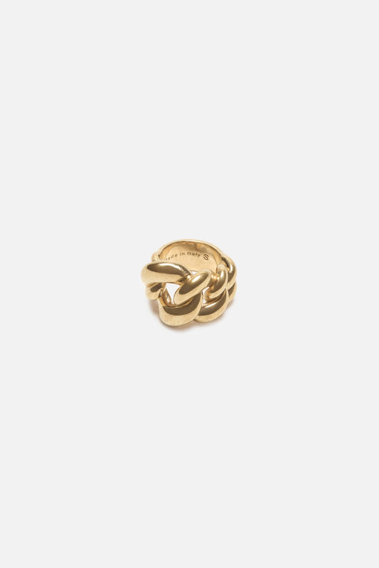 Chunky chain ring - Semi matt gold