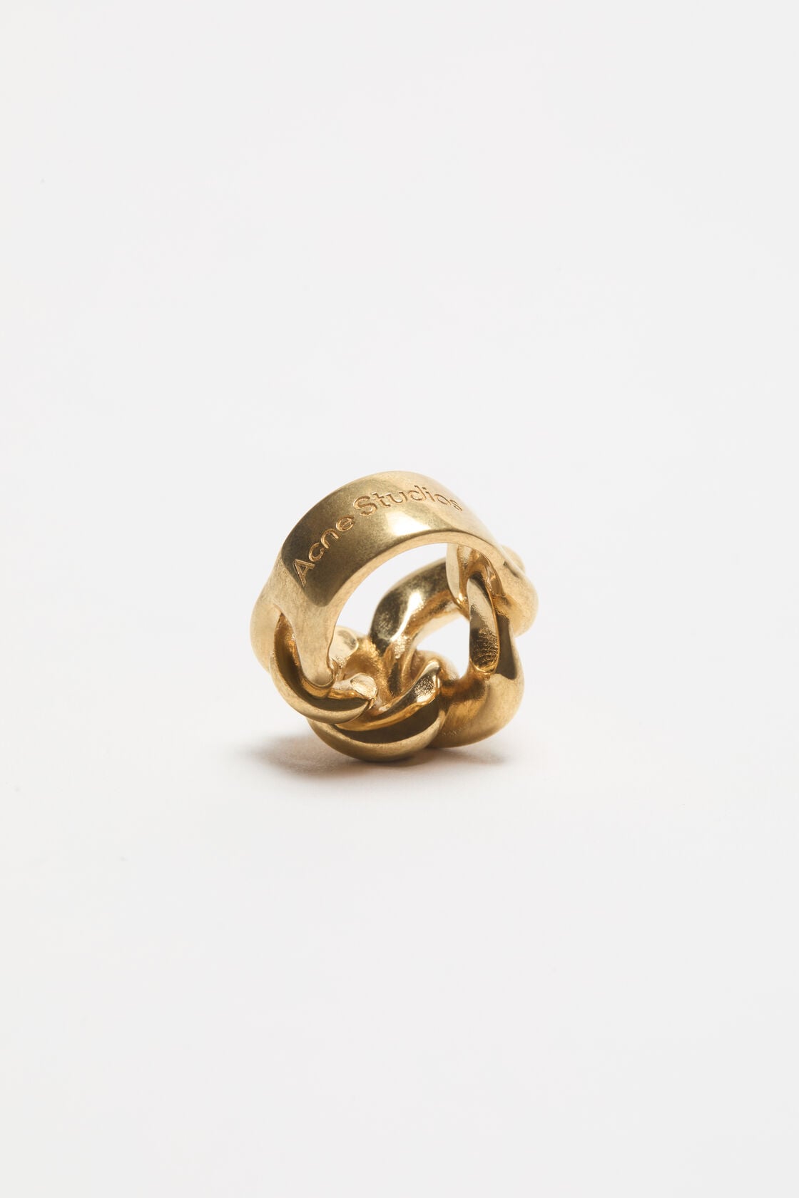 Chunky chain ring - Semi matt gold