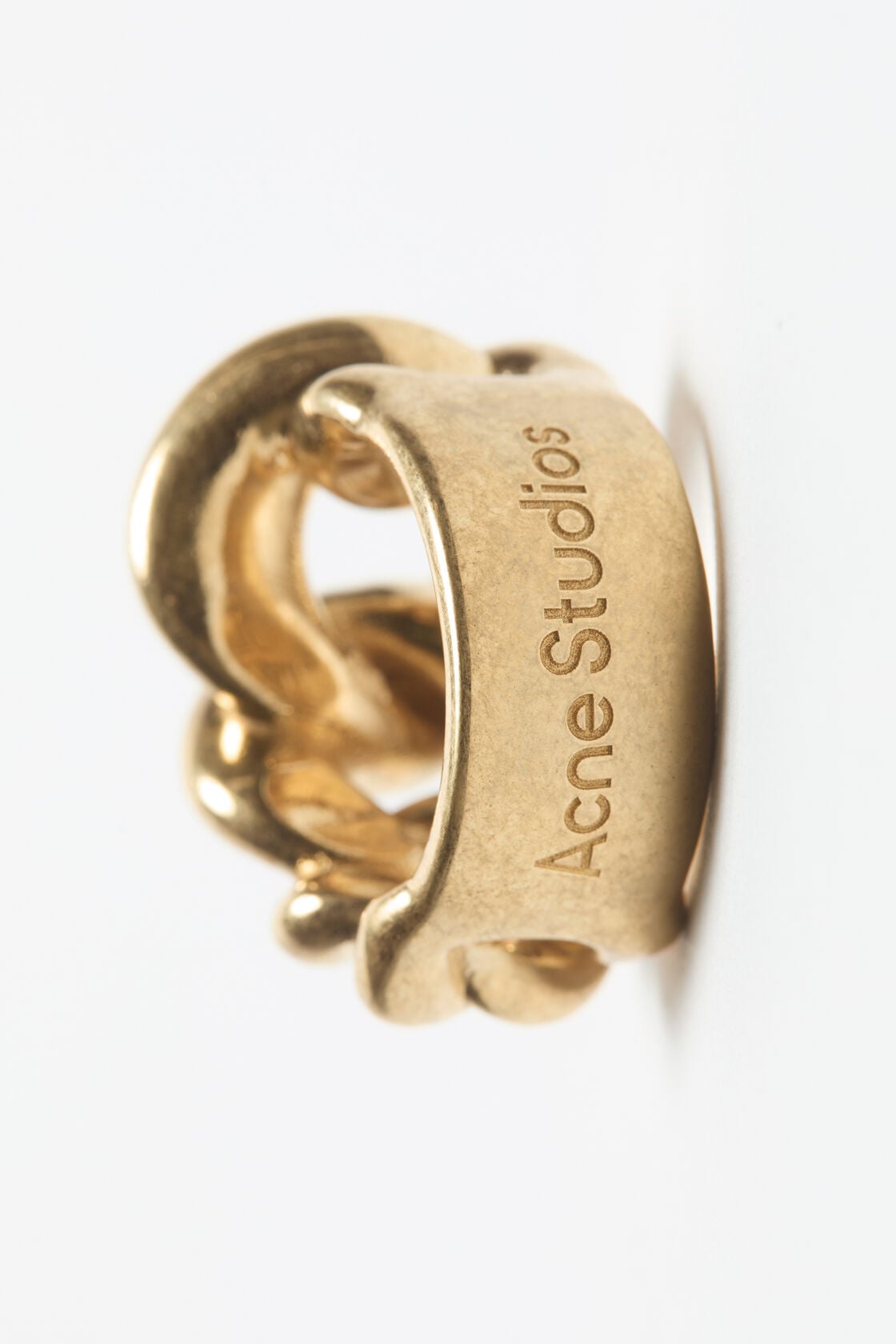 Chunky chain ring - Semi matt gold