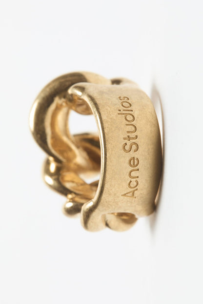 Chunky chain ring - Semi matt gold
