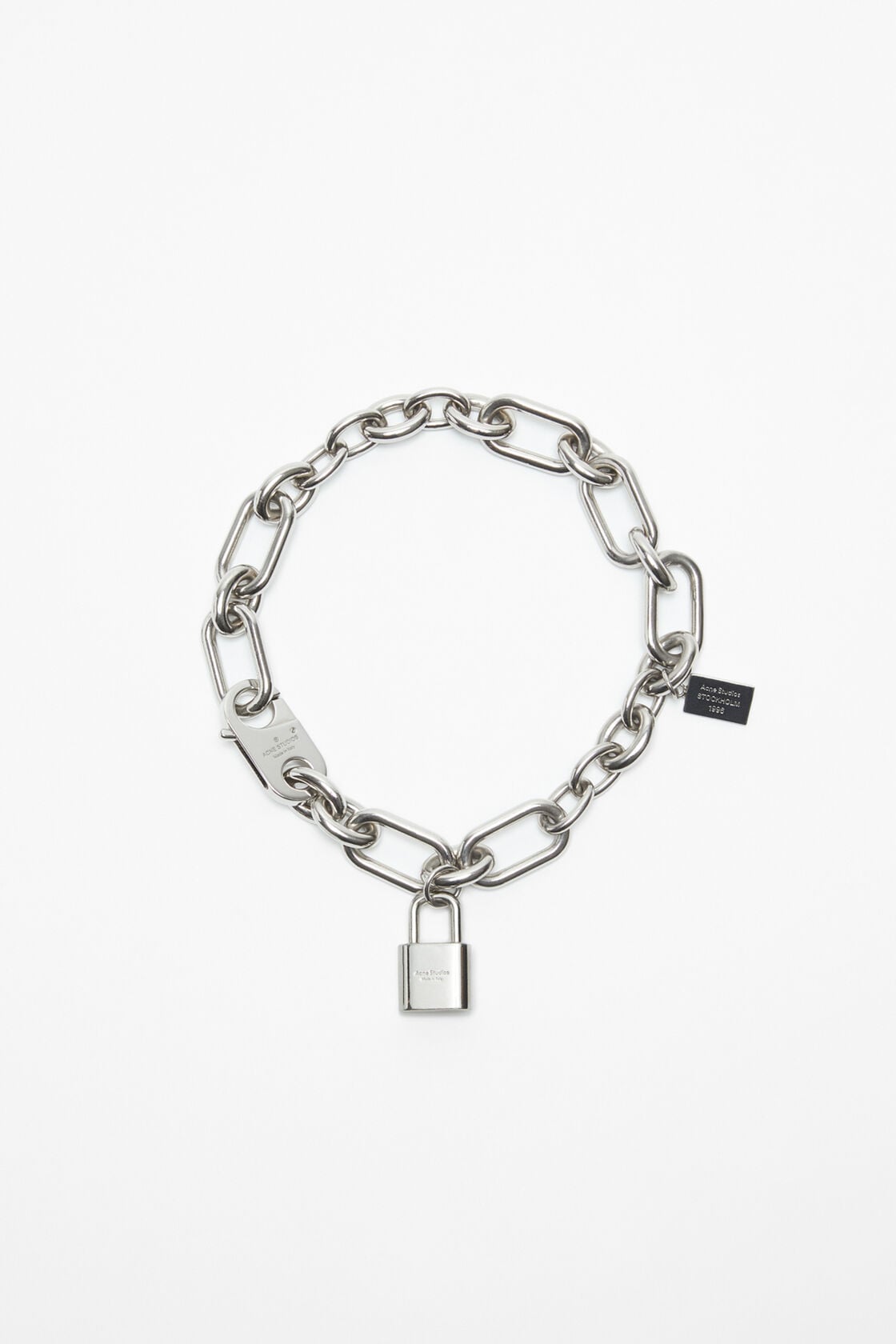 Padlock chain necklace - Silver