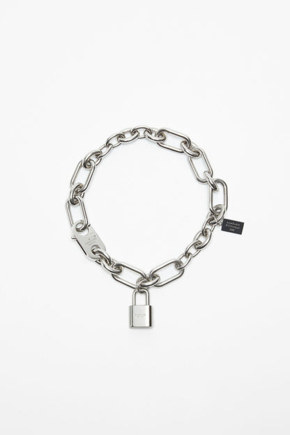 Padlock chain necklace - Silver