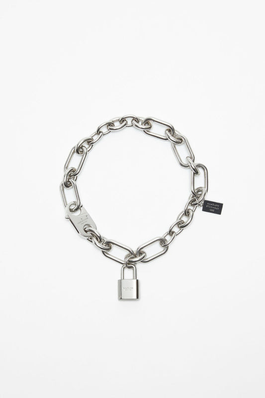 Padlock chain necklace - Silver