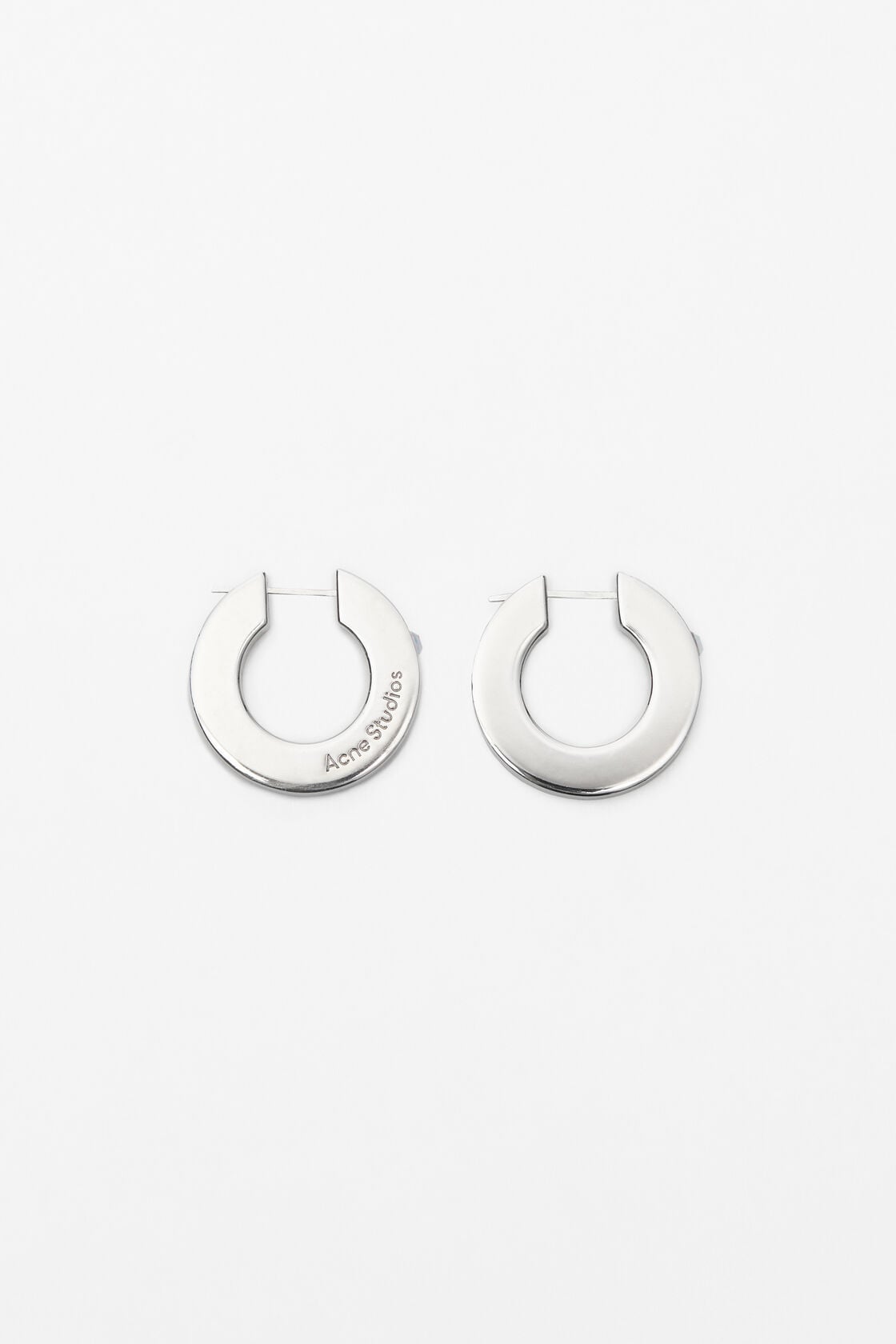 Crystal hoop earrings - Silver