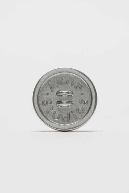 Button cufflinks - Semi matt silver