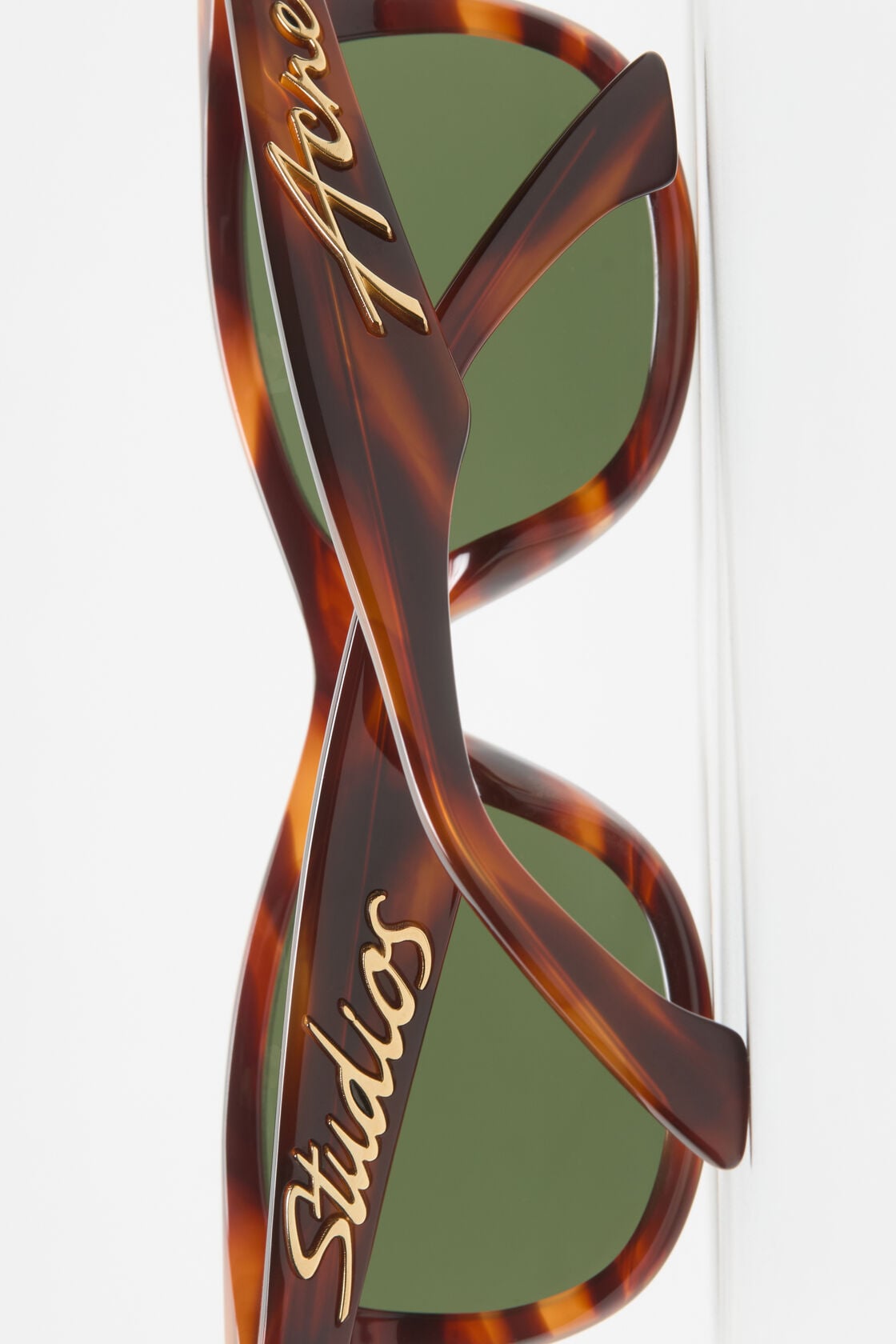 Square-frame sunglasses - Brown/gold